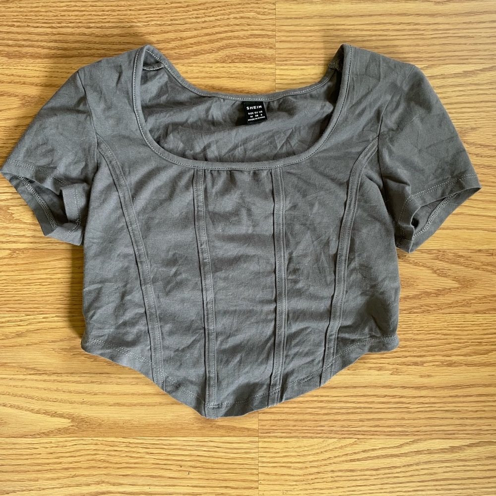 Shein corset crop top